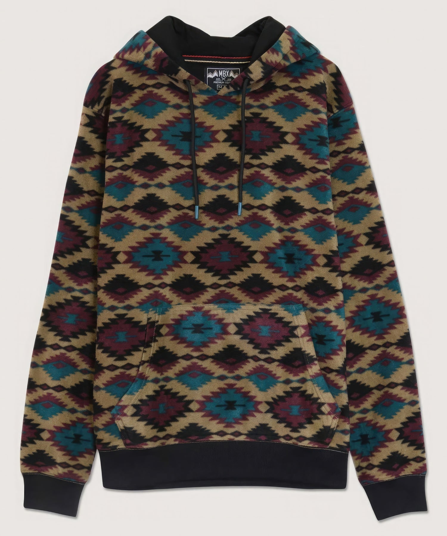 Aztec Diamond Print Hoodie - Exotic Bear Boutique 